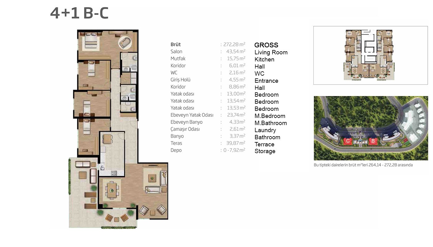 Prestigious Apartments in Istanbul Bahcesehir - 18349