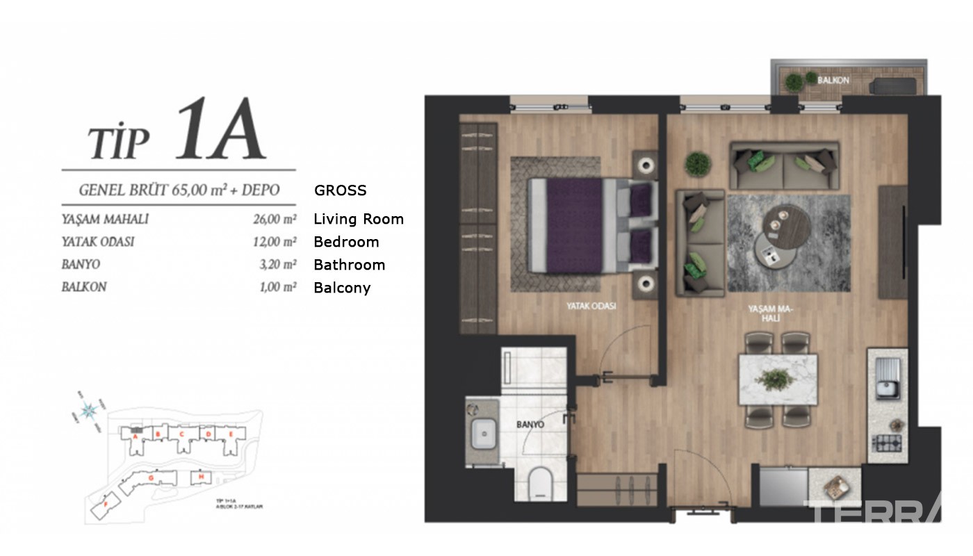 Brand New Luxury Apartments in Istanbul Bahçeşehir - 18377