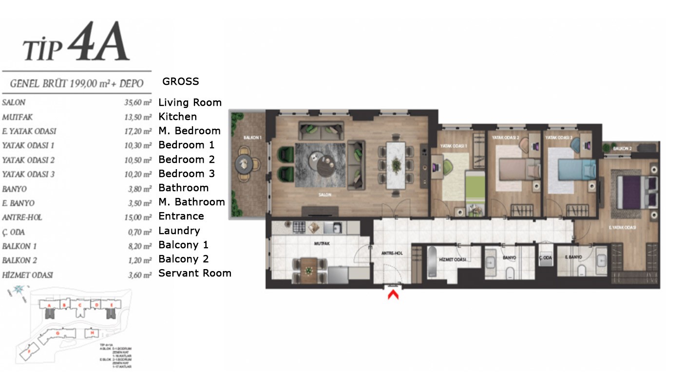 Brand New Luxury Apartments in Istanbul Bahçeşehir - 18378