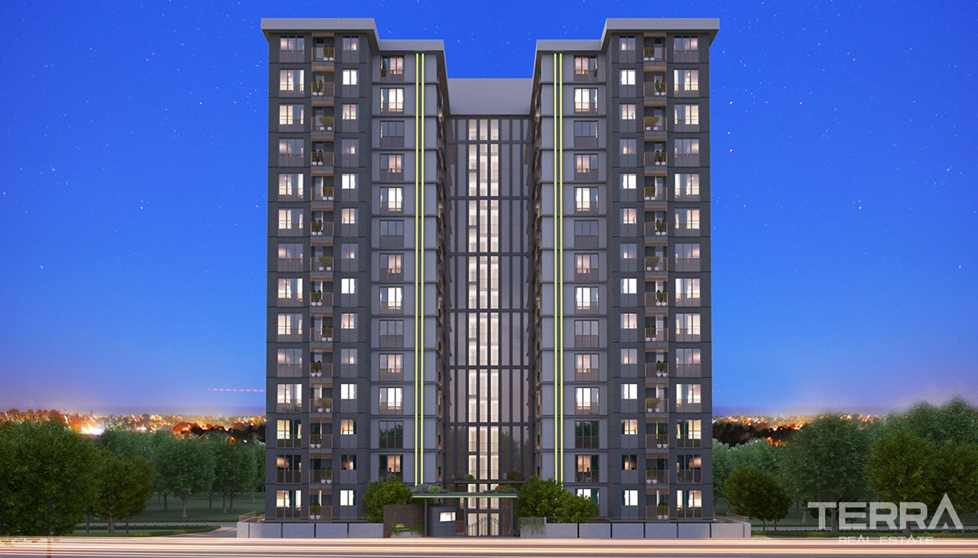 Modern Istanbul Apartments 300 mt to the TEM Highway - 18409