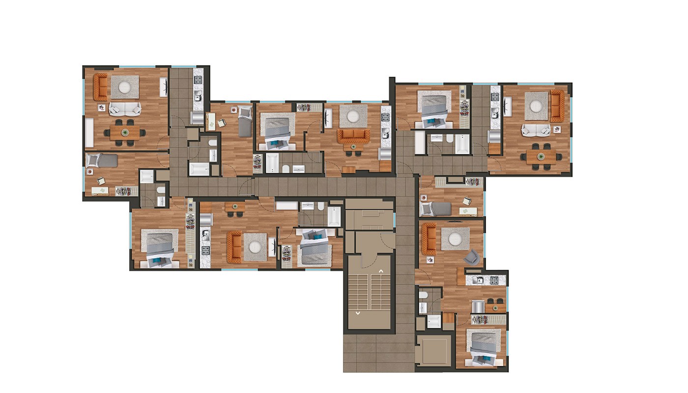 Modern Istanbul Apartments 300 mt to the TEM Highway - 18413