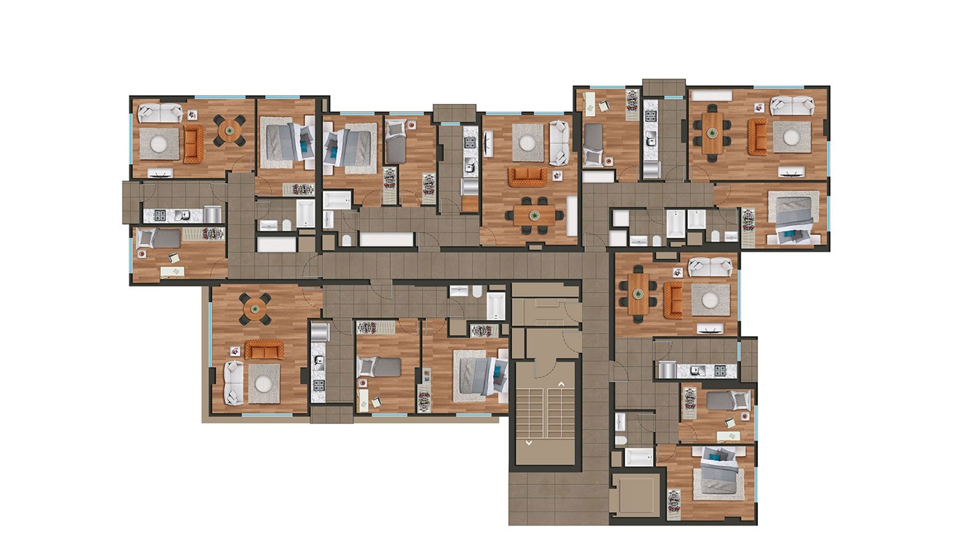 Modern Istanbul Apartments 300 mt to the TEM Highway - 18414