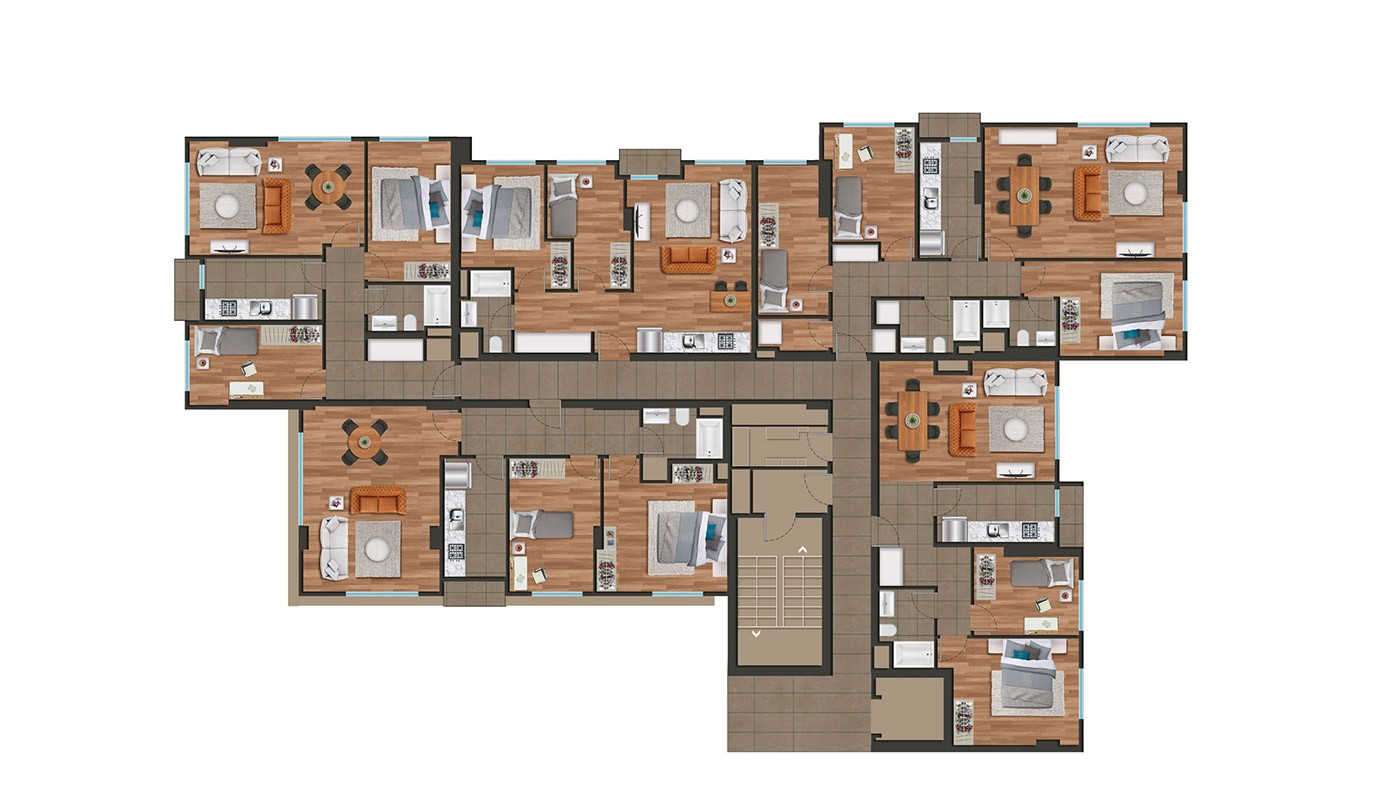 Modern Istanbul Apartments 300 mt to the TEM Highway - 18417