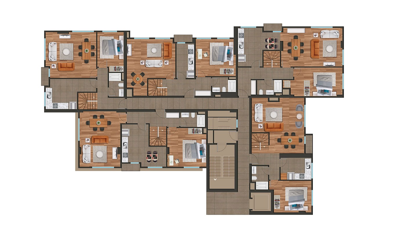 Modern Istanbul Apartments 300 mt to the TEM Highway - 18418