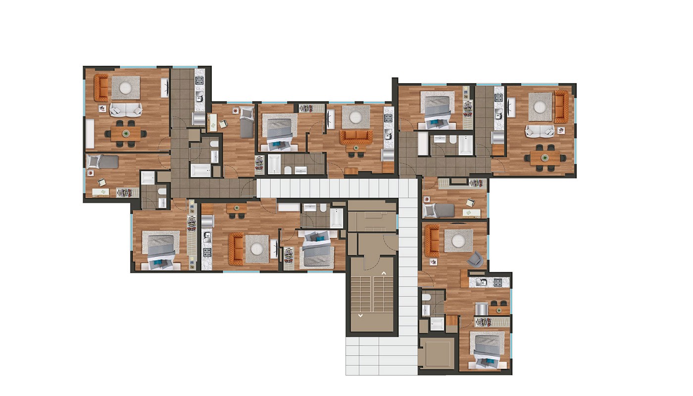 Modern Istanbul Apartments 300 mt to the TEM Highway - 18420