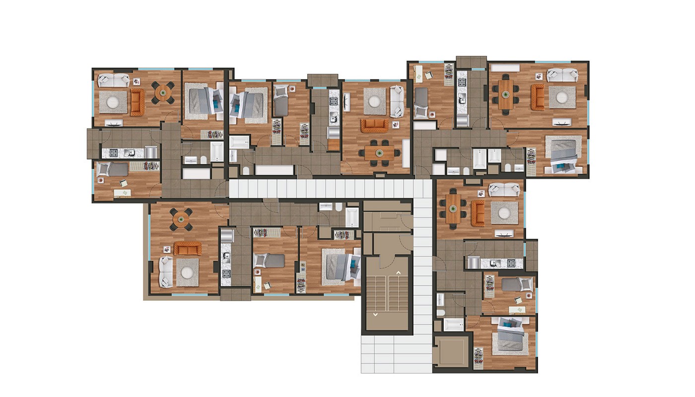 Modern Istanbul Apartments 300 mt to the TEM Highway - 18426