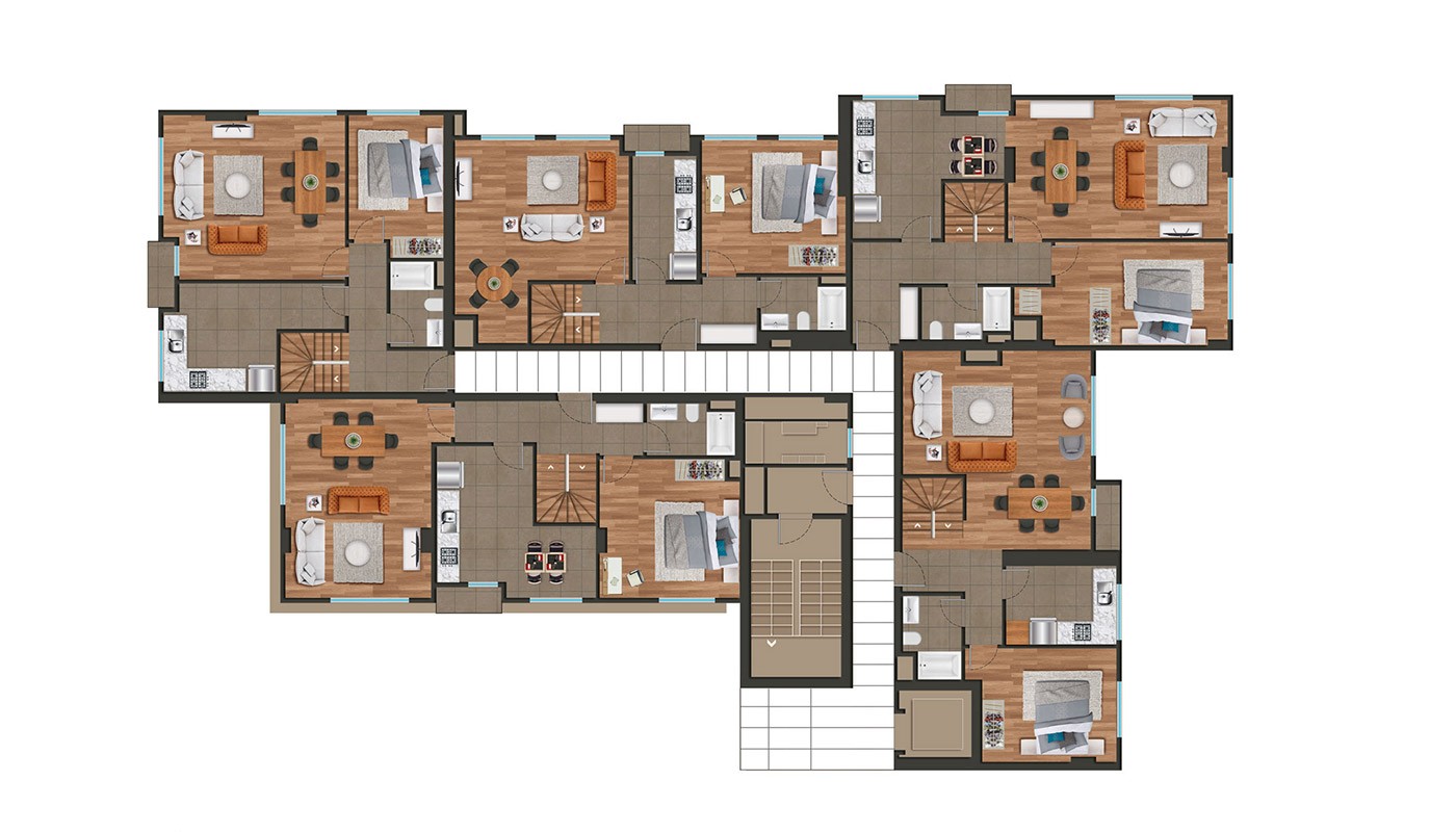 Modern Istanbul Apartments 300 mt to the TEM Highway - 18431