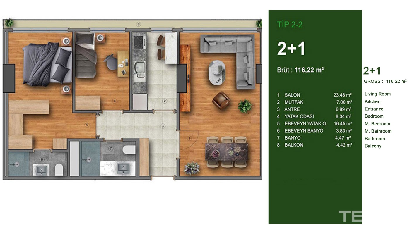 Stylish Apartments in Istanbul Kağıthane in a Prime Location - 18388