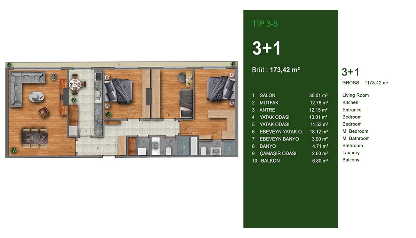 Stylish Apartments in Istanbul Kağıthane in a Prime Location - 18390