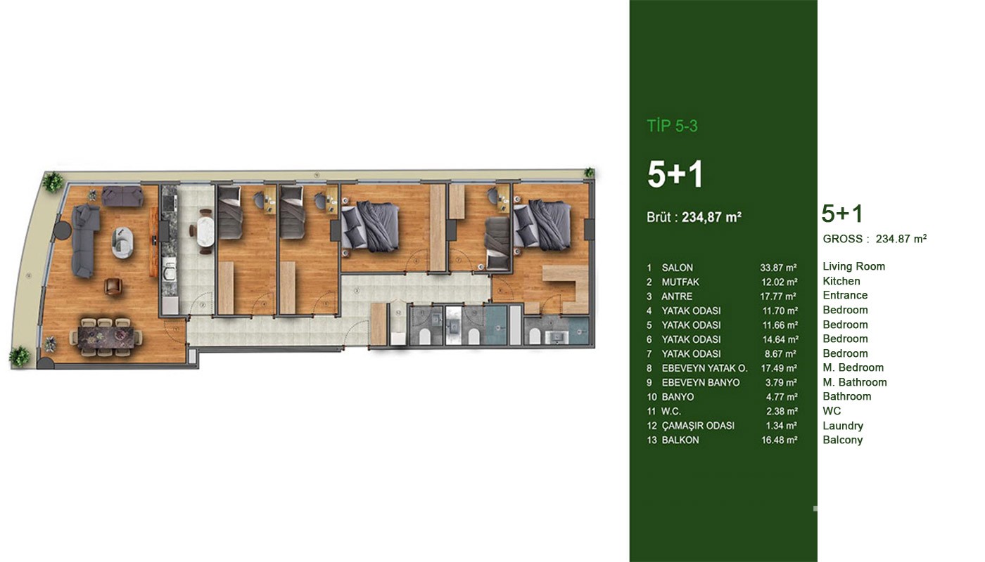 Stylish Apartments in Istanbul Kağıthane in a Prime Location - 18395