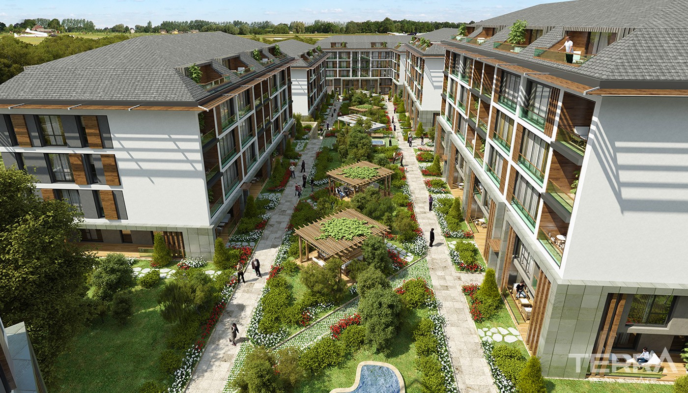 Sea view Apartments with Beautiful Garden in Istanbul Beylikdüzü - 18519