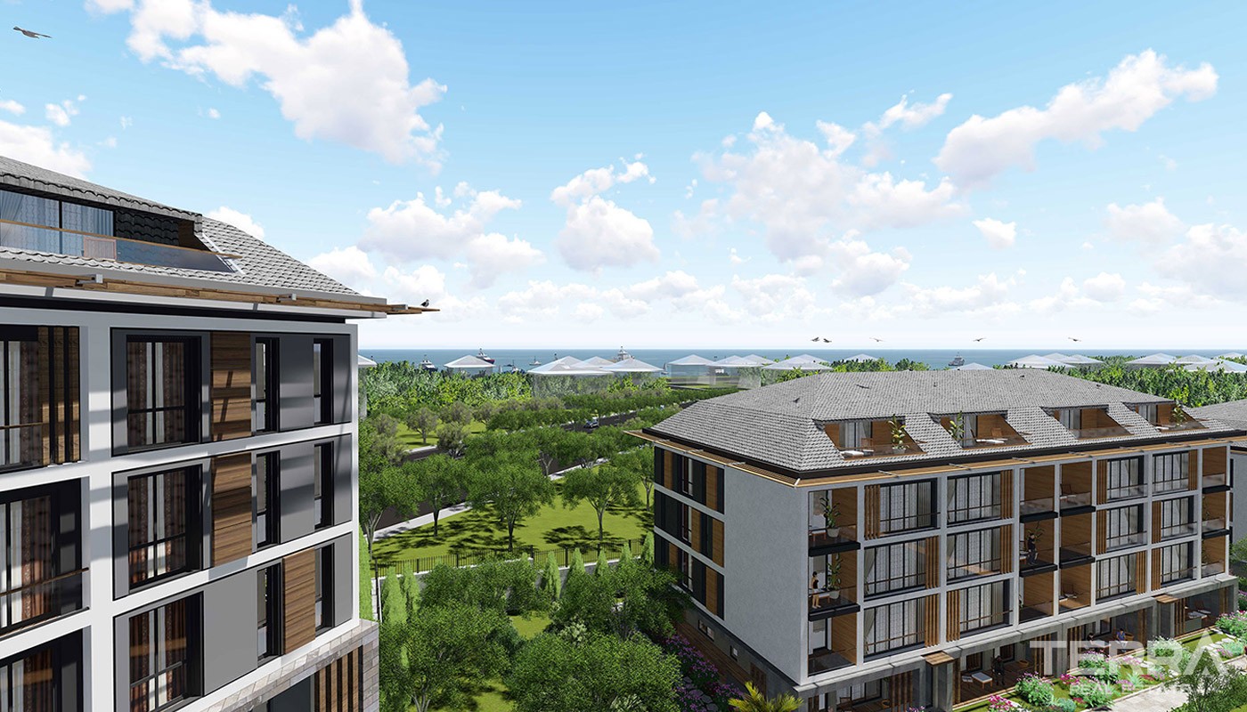 Sea view Apartments with Beautiful Garden in Istanbul Beylikdüzü - 18531