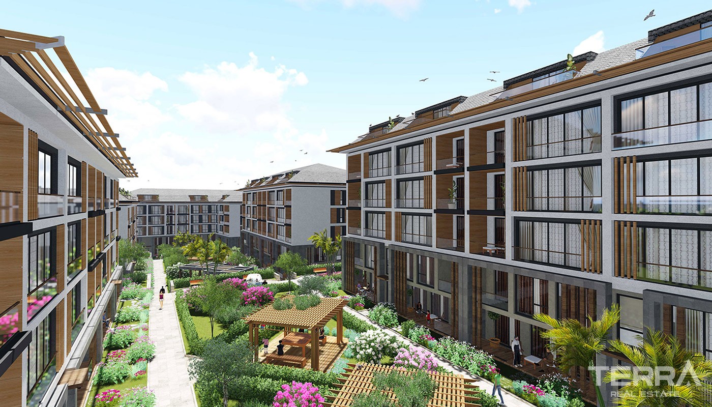 Sea view Apartments with Beautiful Garden in Istanbul Beylikdüzü - 18534