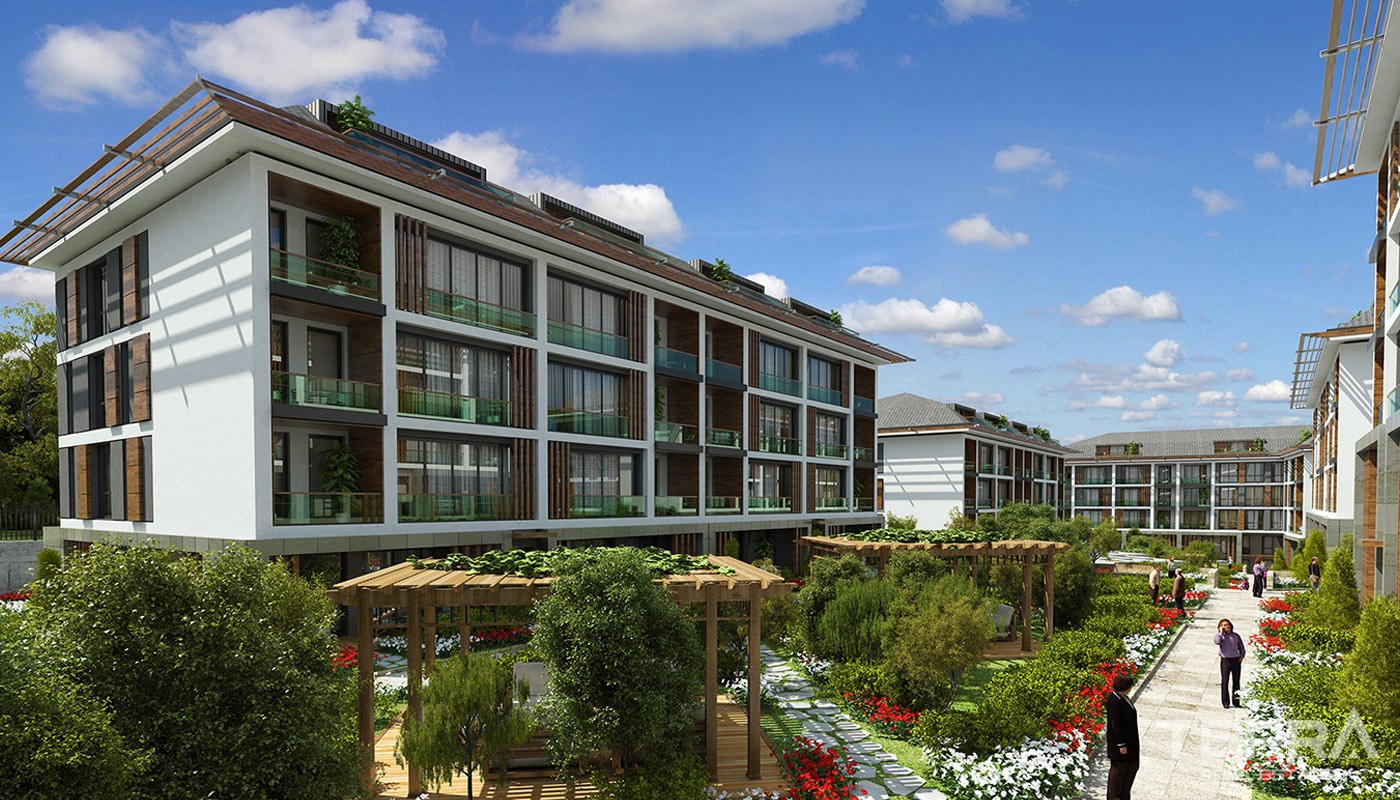 Sea view Apartments with Beautiful Garden in Istanbul Beylikdüzü - 18542