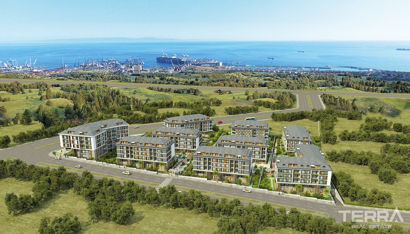 Sea view Apartments with Beautiful Garden in Istanbul Beylikdüzü - 18548