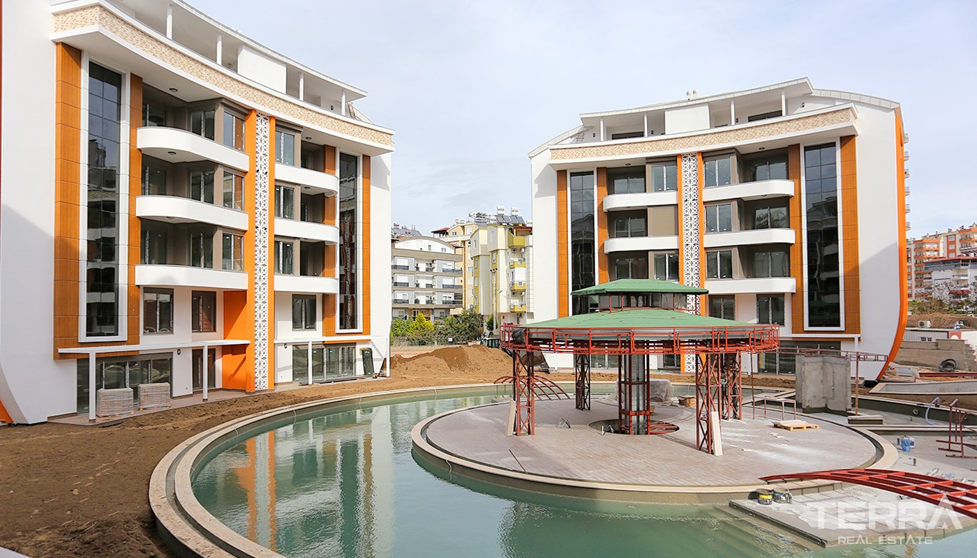 Nybyggda, trendiga lägenheter i Antalya Konyaaltı