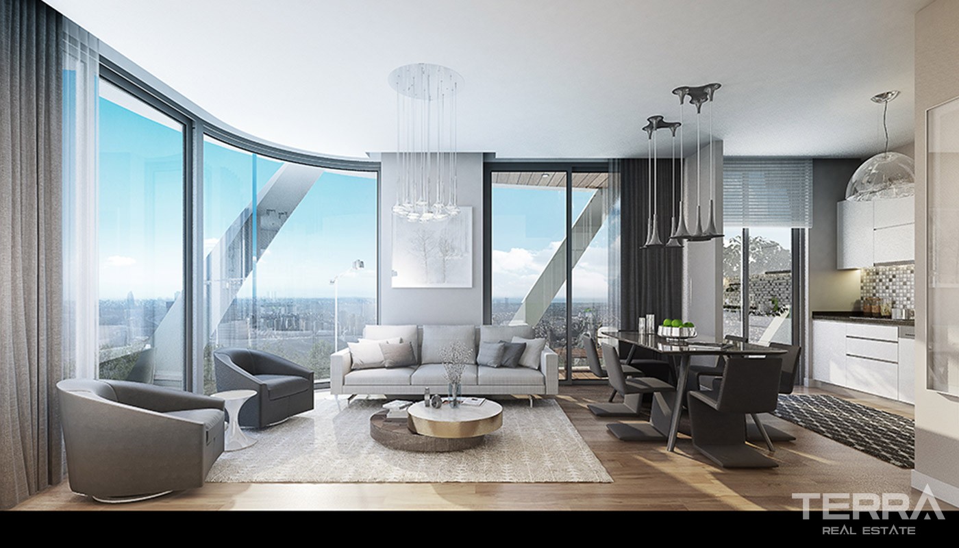 Luxury Apartments with City View in Istanbul Ümraniye - 18731