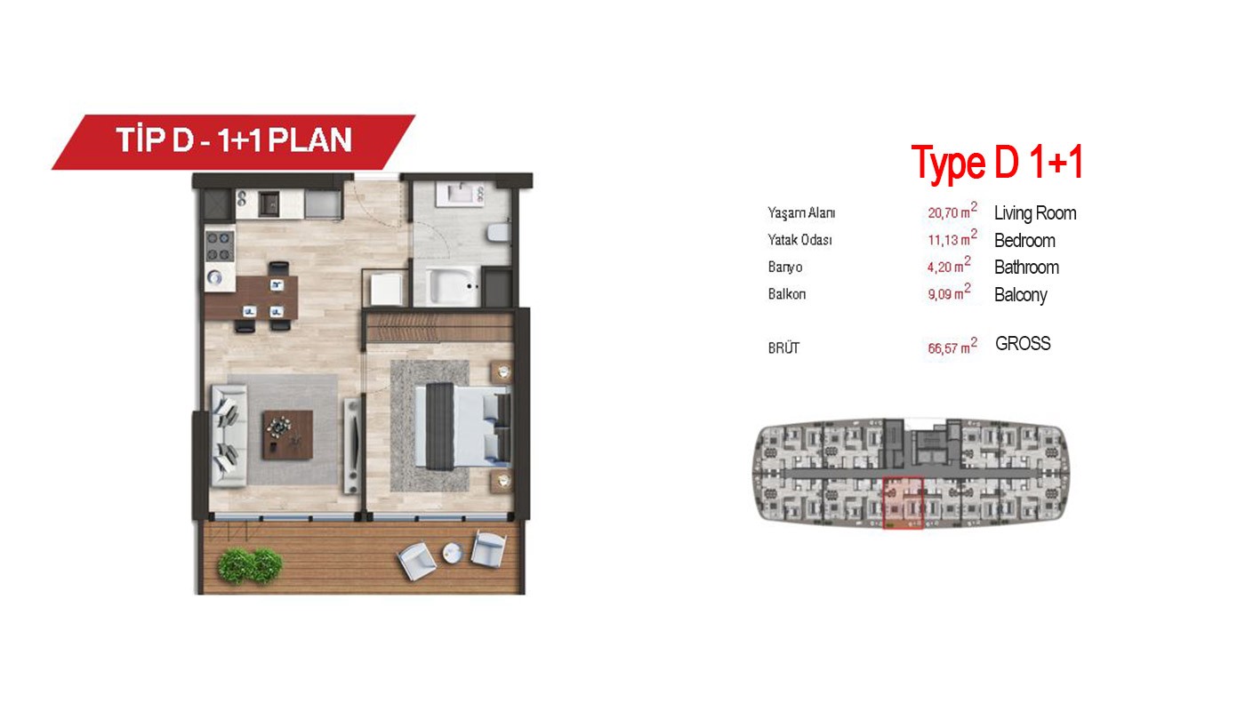 Luxury Apartments with City View in Istanbul Ümraniye - 18738