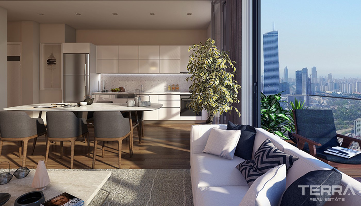 New Apartments close to Istanbul Finance Center in Istanbul Ümraniye - 18755