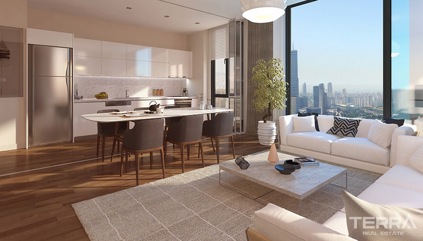 New Apartments close to Istanbul Finance Center in Istanbul Ümraniye - 18756
