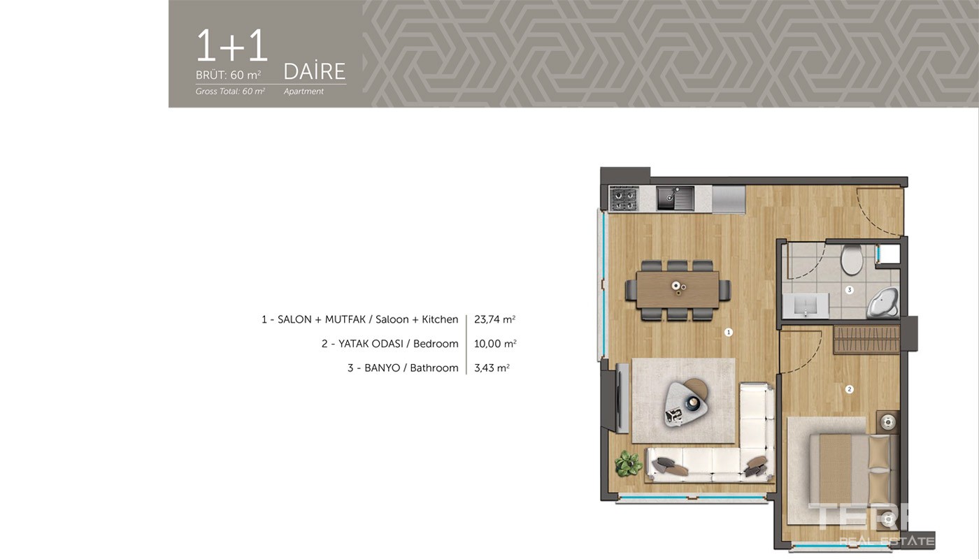 Smart Apartments in Prime Location in Istanbul Eyüp - 18834