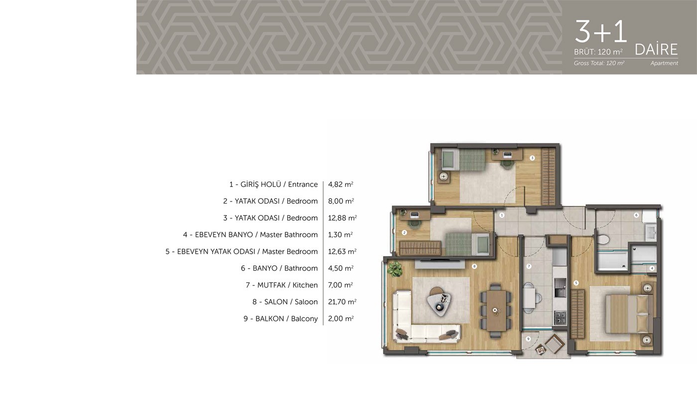 Smart Apartments in Prime Location in Istanbul Eyüp - 18842