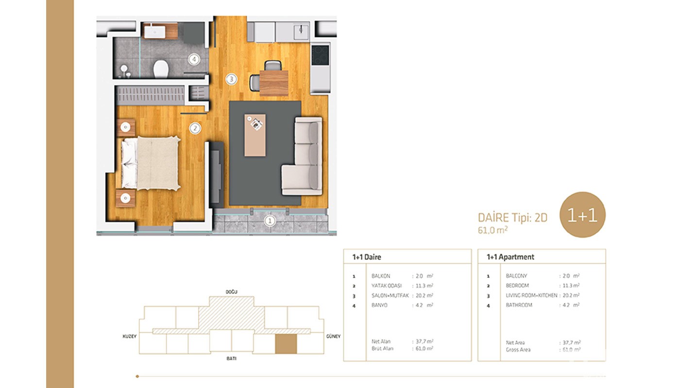 High Quality Apartments in Istanbul Bakırköy - 19044