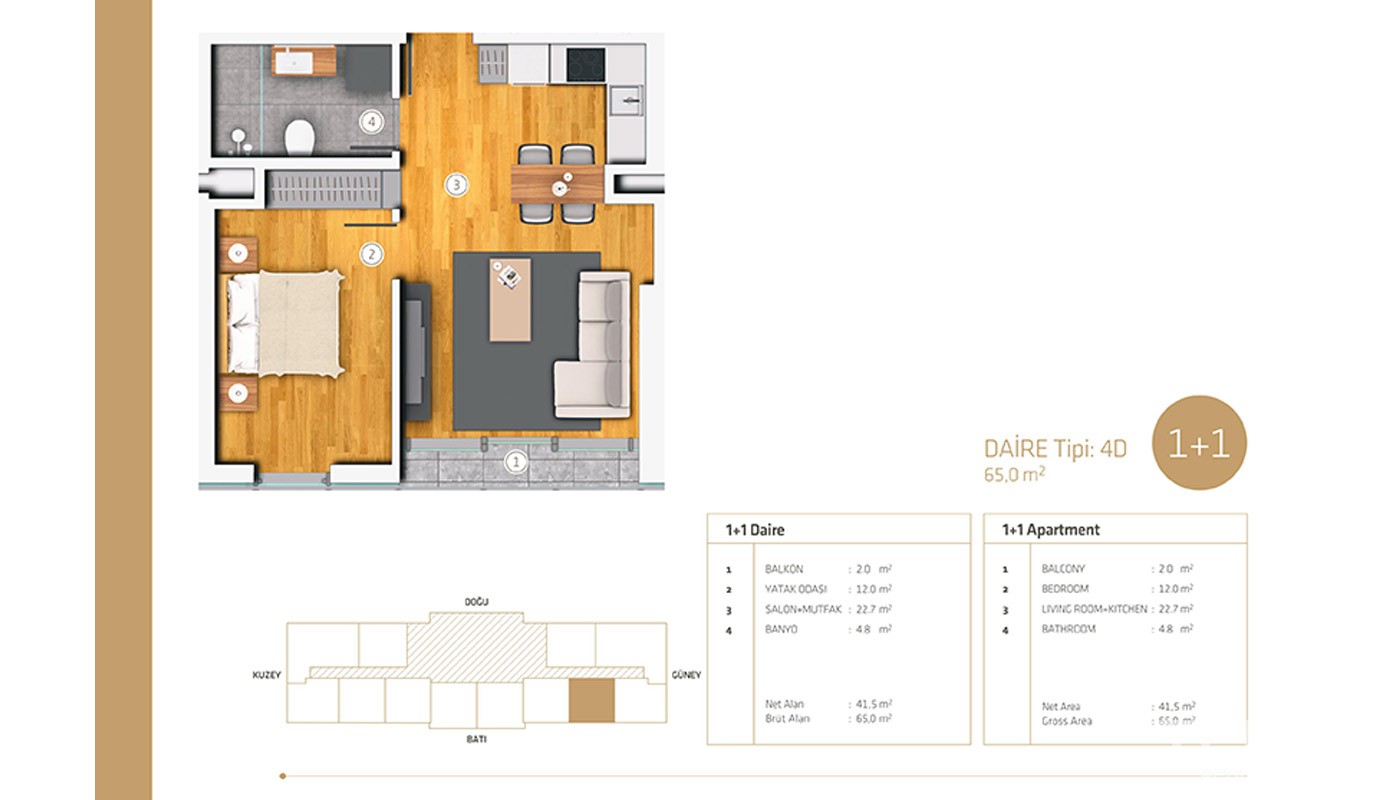 High Quality Apartments in Istanbul Bakırköy - 19045
