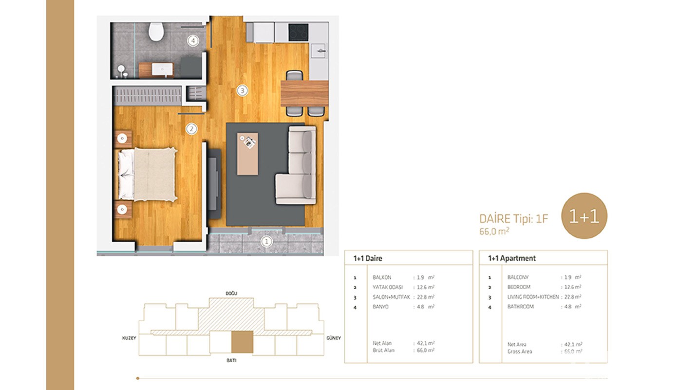 High Quality Apartments in Istanbul Bakırköy - 19048