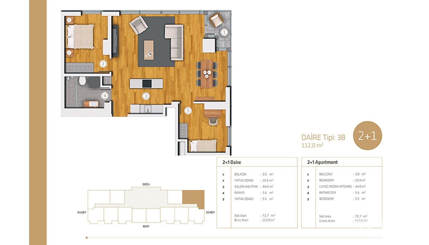High Quality Apartments in Istanbul Bakırköy - 19053