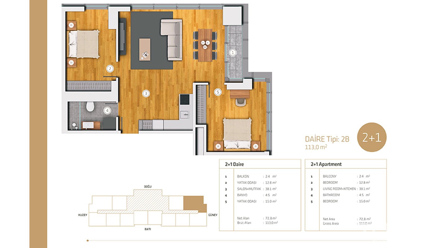 High Quality Apartments in Istanbul Bakırköy - 19054