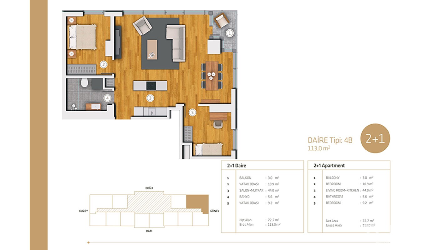 High Quality Apartments in Istanbul Bakırköy - 19055