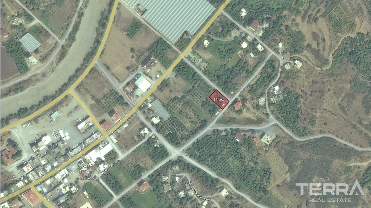Land for Sale in Alanya Demirtaş ready to build - 19109