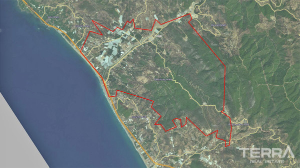 Land for Sale in Alanya Demirtaş ready to build