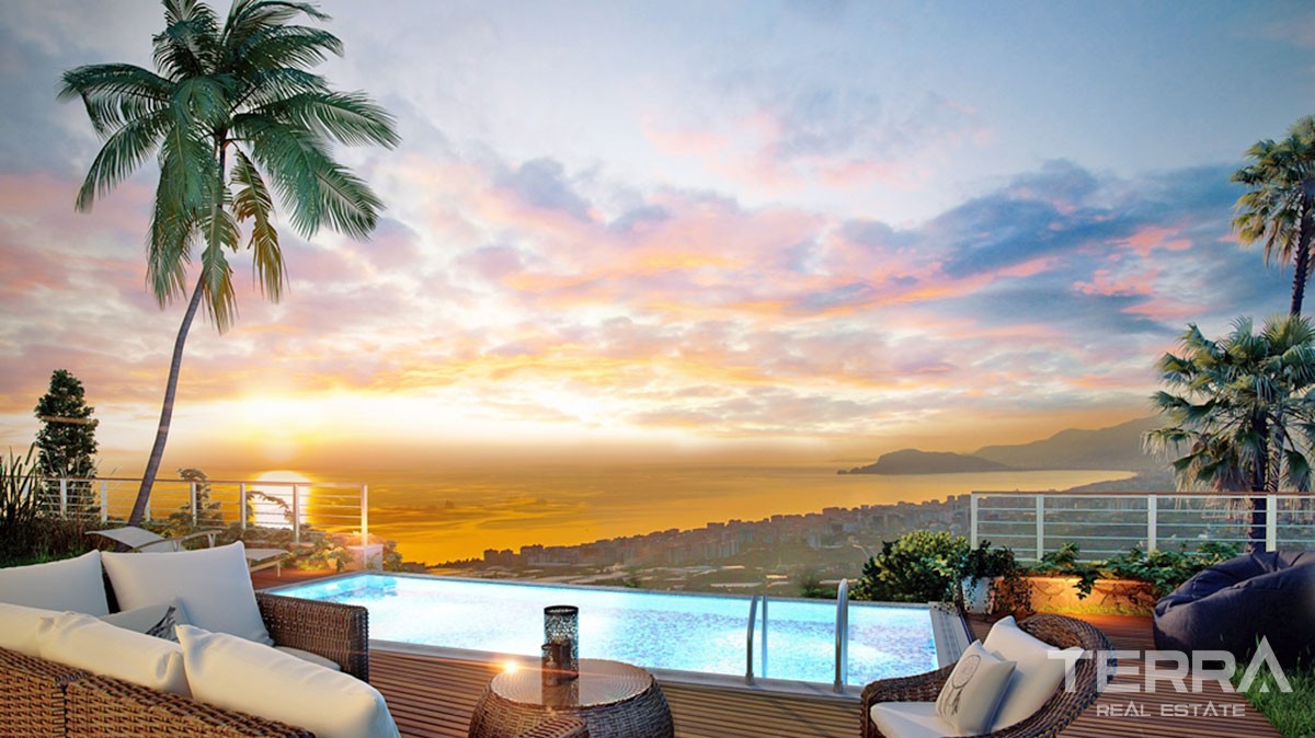 Unique Sea View Villas in Alanya Kargıcak with Private Pool - 19256