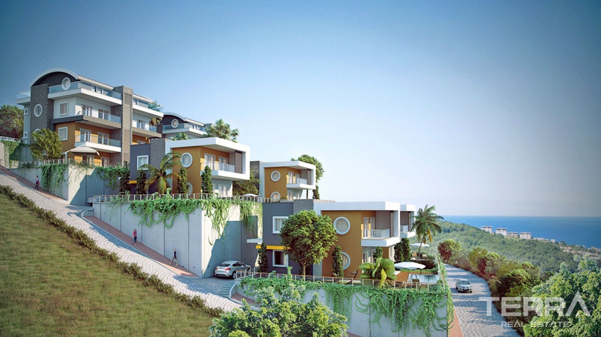 Unique Sea View Villas in Alanya Kargıcak with Private Pool - 19262