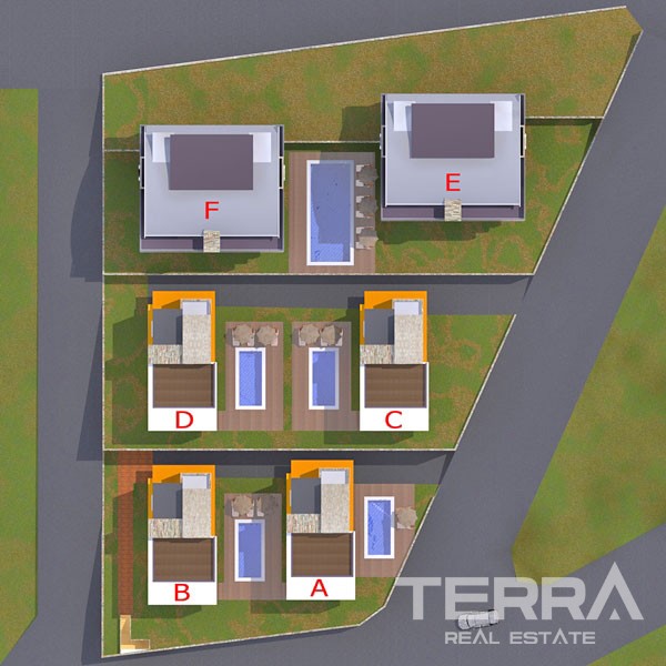 Unique Sea View Villas in Alanya Kargıcak with Private Pool - 19264
