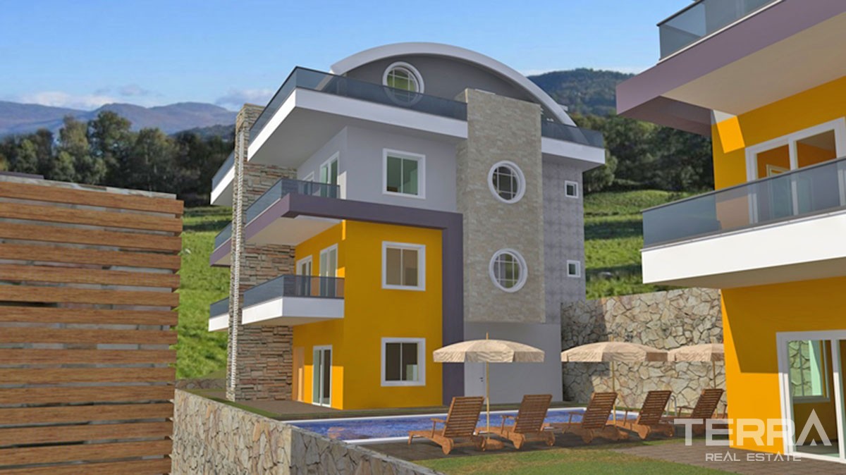 Sea-view Apartments for Sale in Alanya Kargıcak - 19267