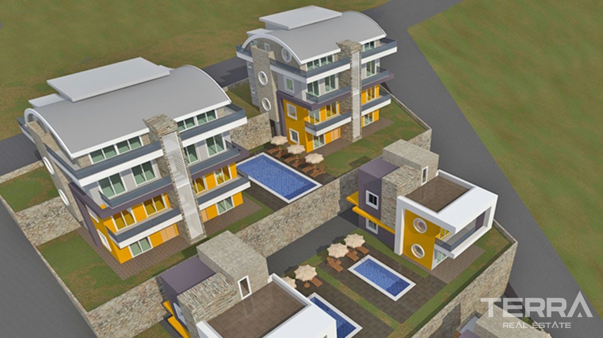 Sea-view Apartments for Sale in Alanya Kargıcak - 19269