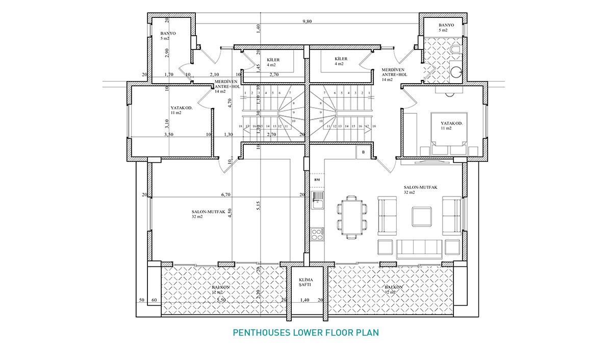 Sea-view Apartments for Sale in Alanya Kargıcak - 19304