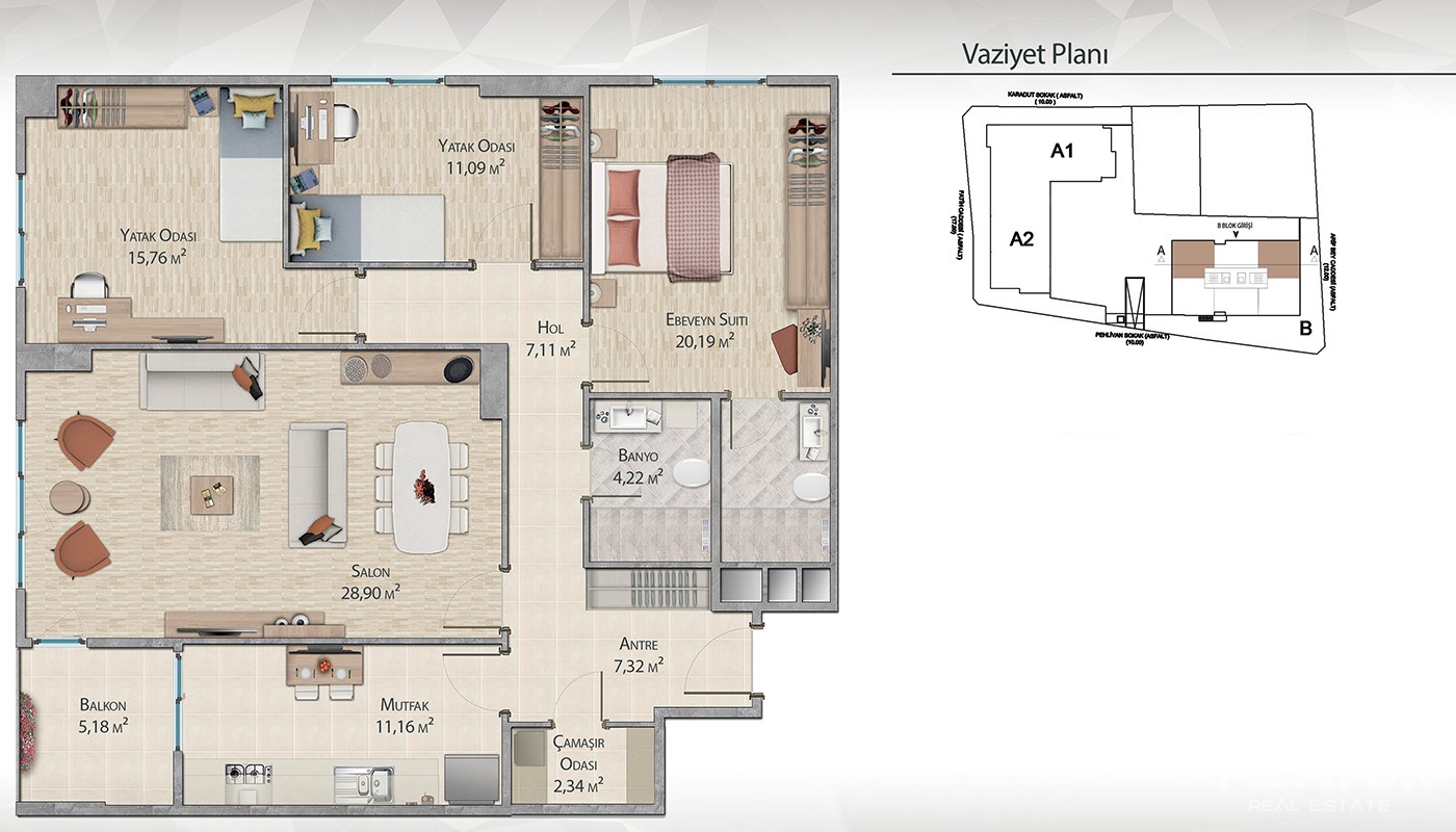Family Apartments With Rich Social Facilities in Istanbul Küçükçekmece - 19445