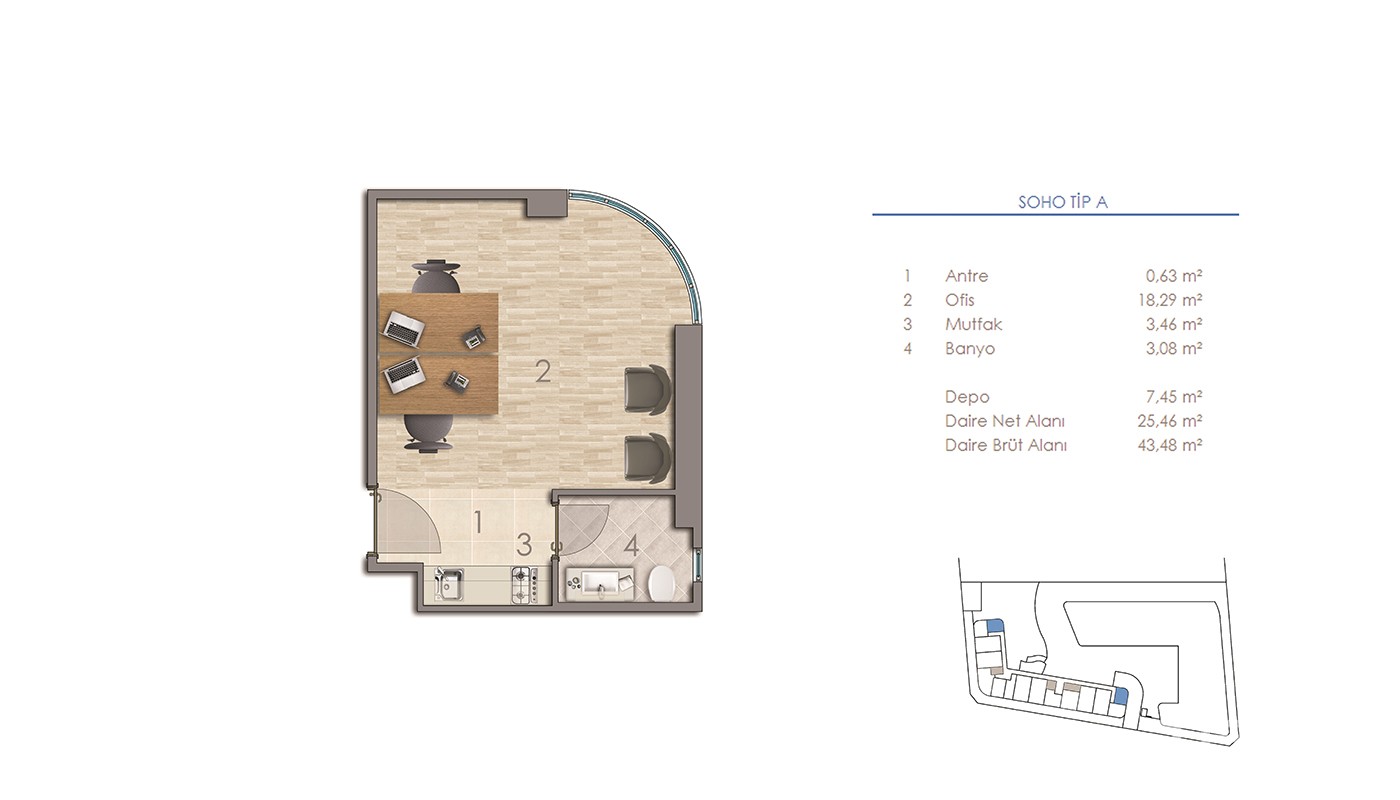 Key Ready Roomy Apartments Close to Airport in Serenity Plus, Istanbul - 19481