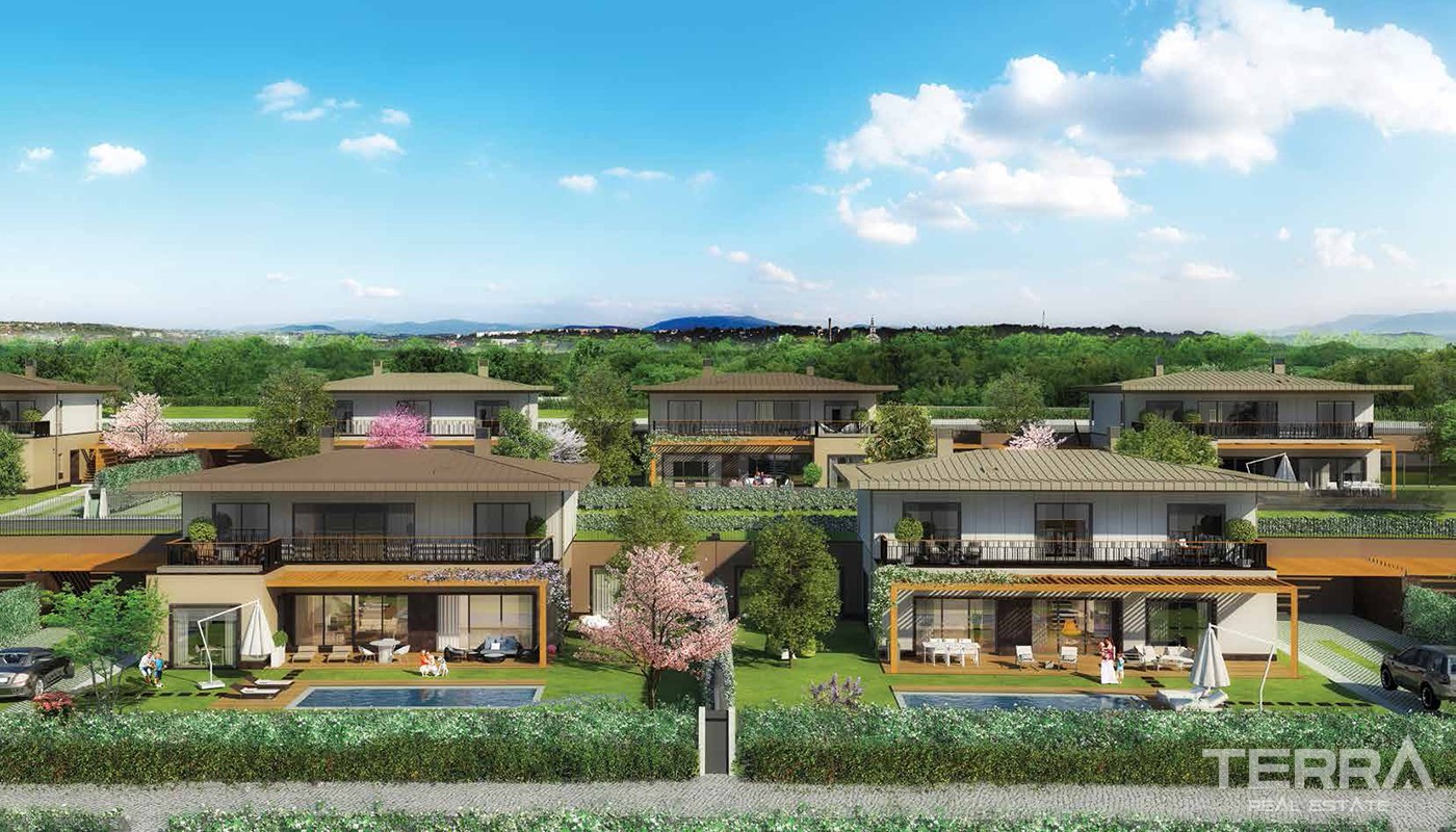 Modern Villas in Family-Orientated Complex in Istanbul Büyükçekmece - 19533