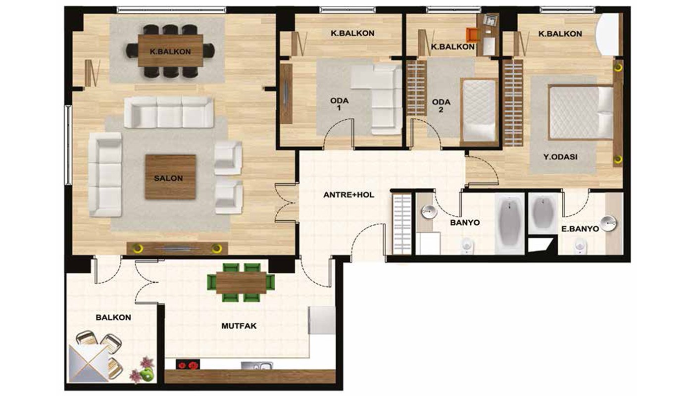 Spacious Apartments Close to Metro Stations in Istanbul Bağcılar - 19611
