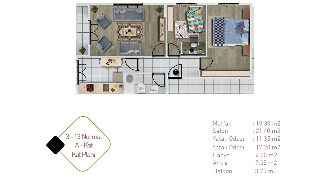 Centrally Located Apartments in Istanbul Kağıthane - 19622