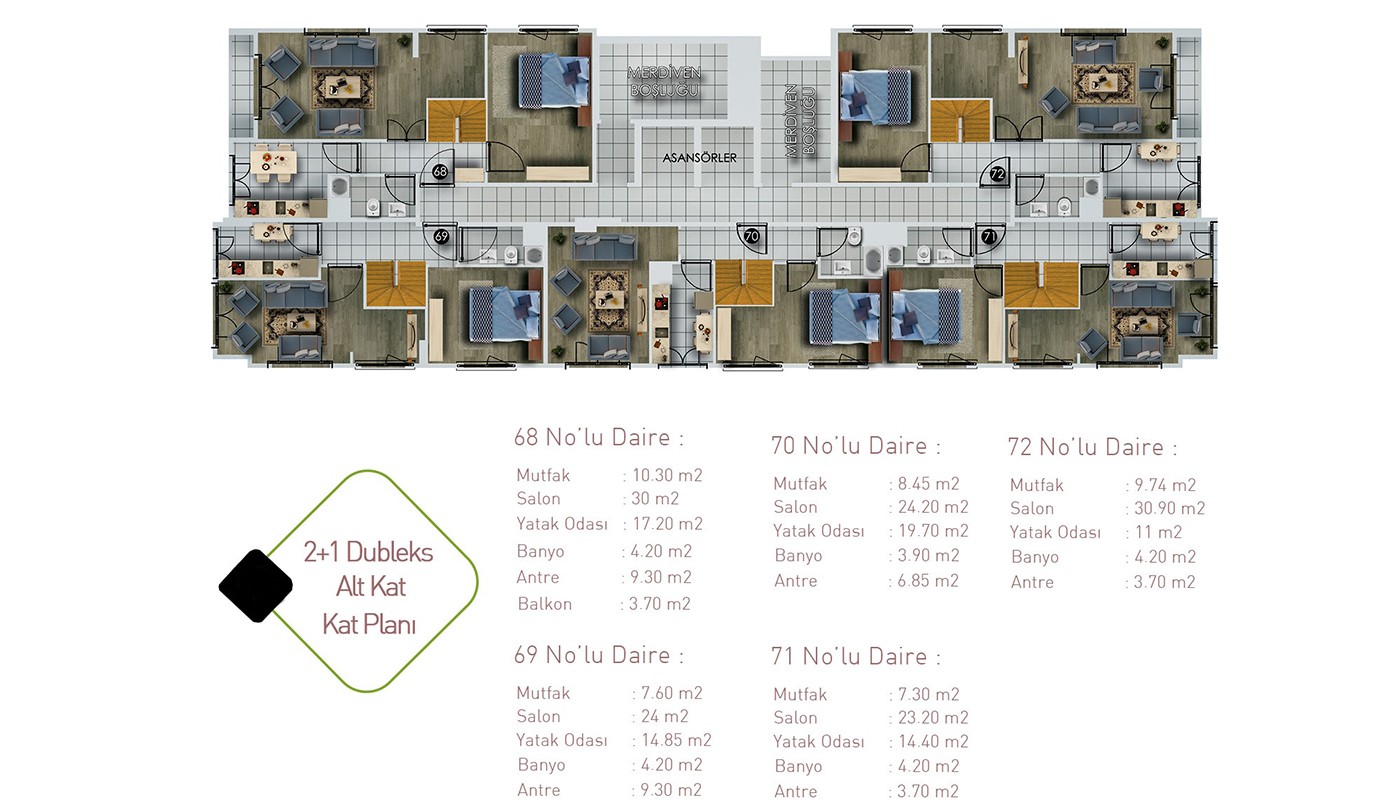 Centrally Located Apartments in Istanbul Kağıthane - 19623