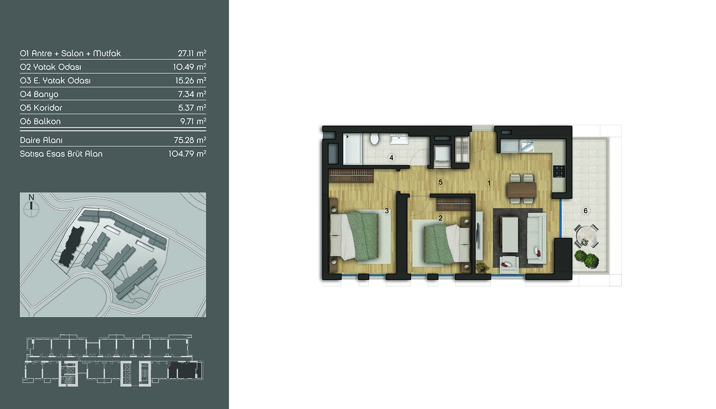 Snygga lägenheter med Fold Home Concept i Istanbul Eyüp - 19644