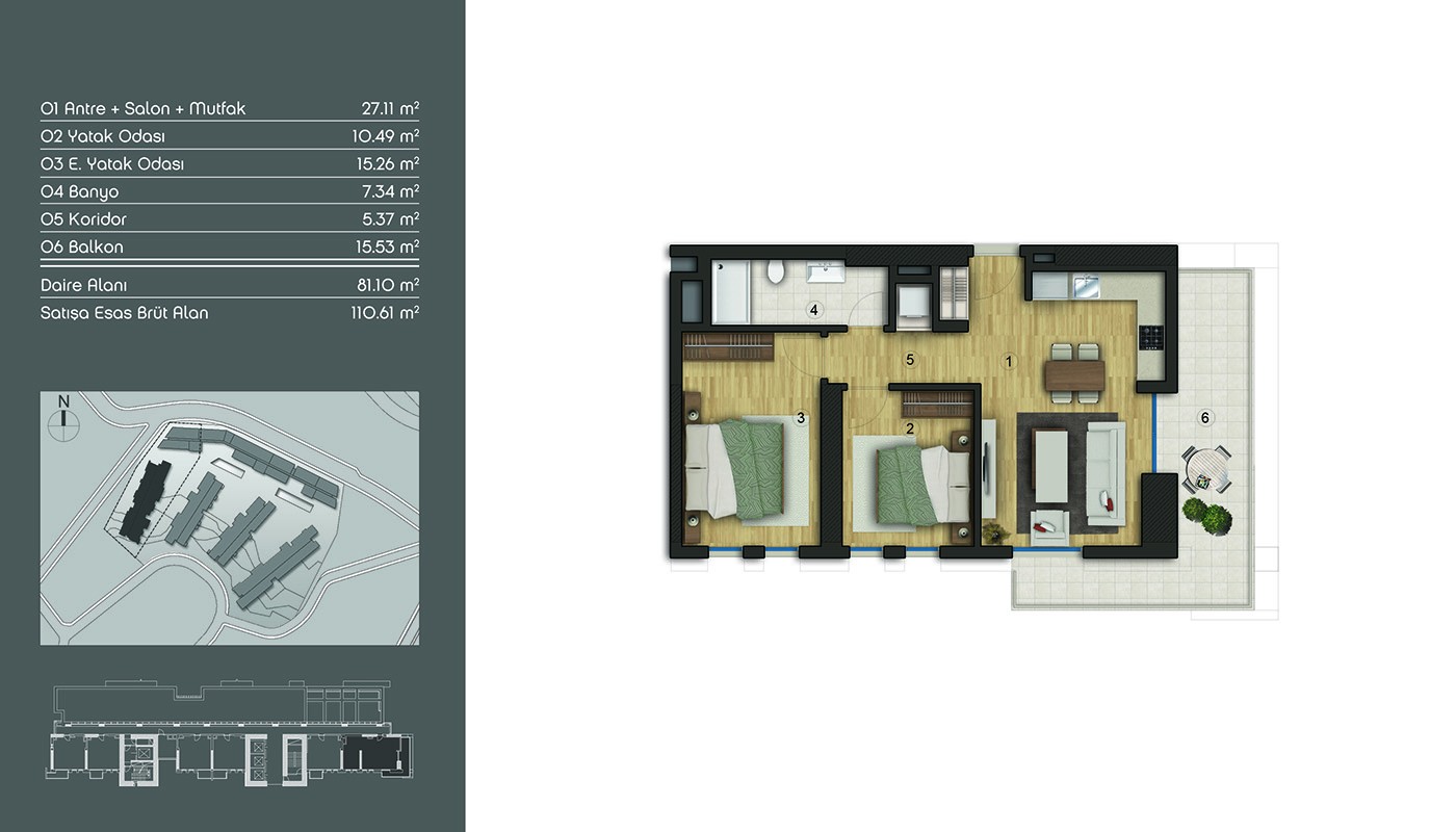 Snygga lägenheter med Fold Home Concept i Istanbul Eyüp - 19645