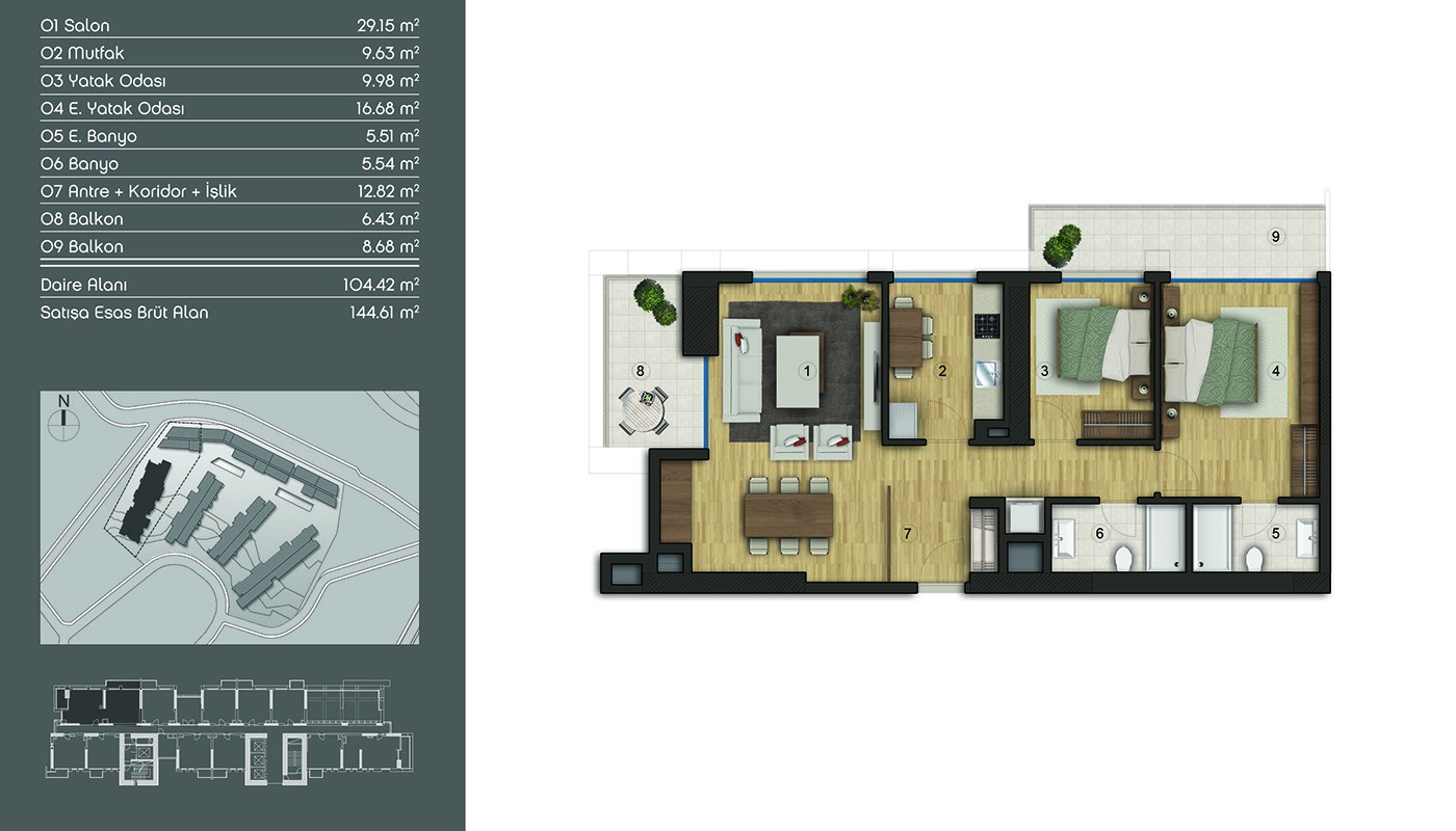 Snygga lägenheter med Fold Home Concept i Istanbul Eyüp - 19649
