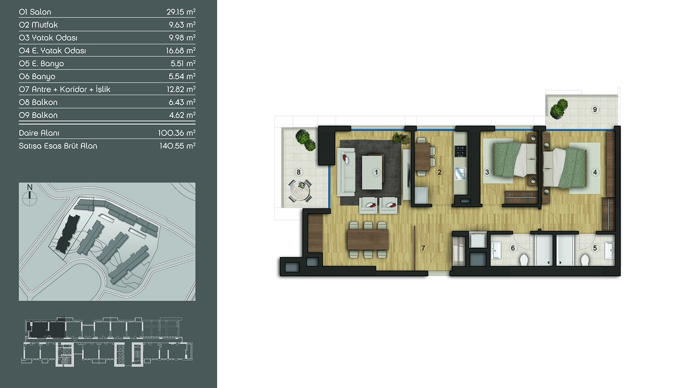Snygga lägenheter med Fold Home Concept i Istanbul Eyüp - 19651
